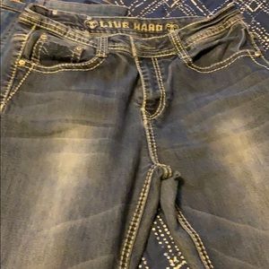 Jeans worn many times. Still good shape